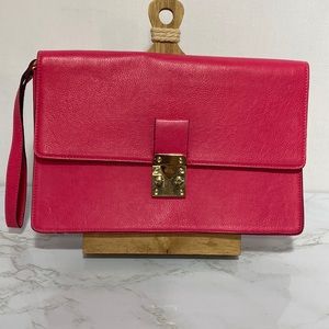 The limited womens pink clutch
